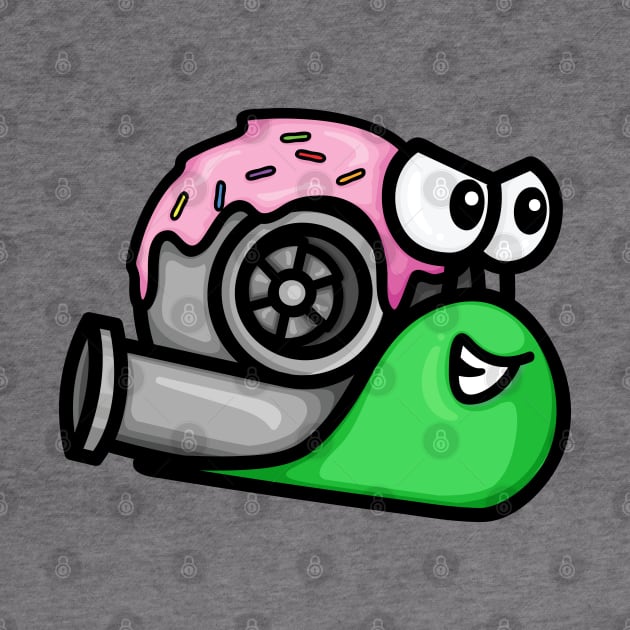 Turbo Snail - Blue and Pink Donut by hoddynoddy